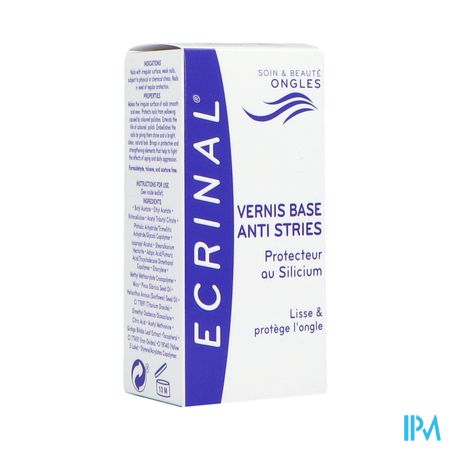 Ecrinal Ongles Vernis Base Antistries Au Silicium 10ml