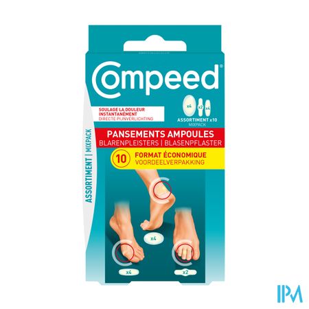 Compeed Pansement Ampoules Assortiment 10