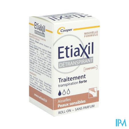 Cooper Etiaxil Detranspirant Aisselles Confort+ Roll On 15ml