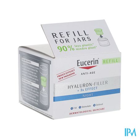 Eucerin Hyaluron Filler +3x Effect Soin De Nuit Recharge 50ml