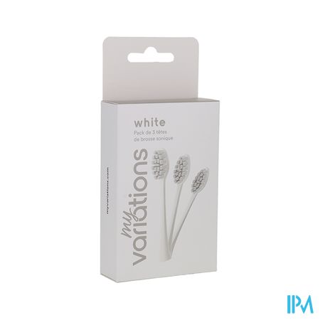 Myvariations Tete De Rechange Pour Brosse A Dents Electrique Blanche X3