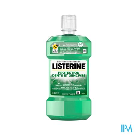 Listerine Protection Dents Gencives Bain De Bouche Gout Plus Leger 500ml