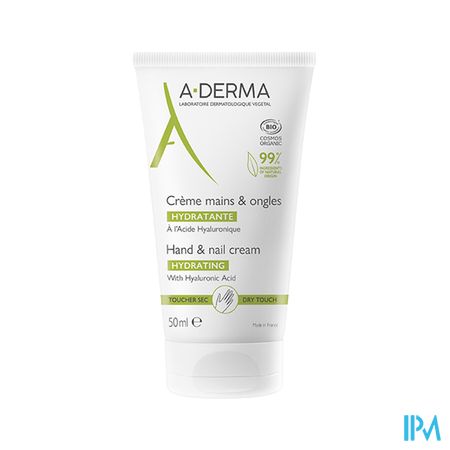 A Derma Creme Mains Et Ongles Hydratante Bio 50ml