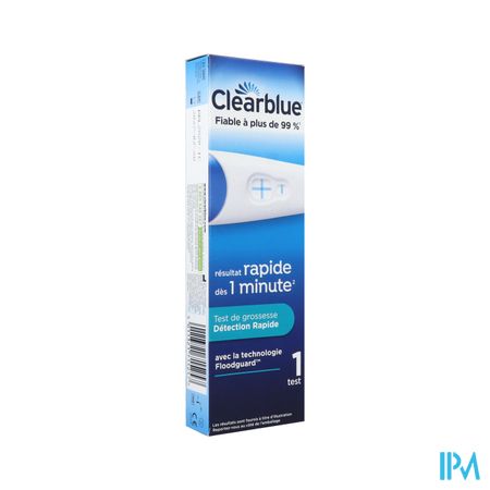 Clearblue Test De Grossesse Detection Rapide X1