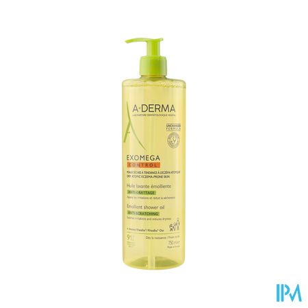 A Derma Exomega Control Huile Lavante Emolliente Antigrattage 750ml