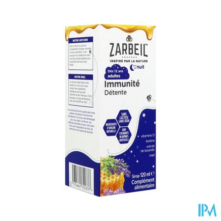 Zarbeil Sirop Adultes Immunite Nuit 120ml