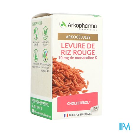 Arkogelules Levure De Riz Rouge Gelule 150