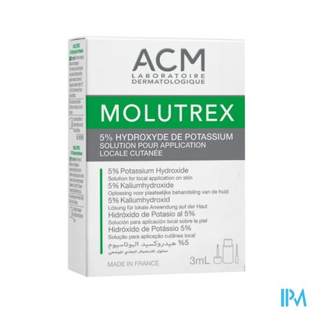 MOLUTREX 5% SOL CUTANEE 3ML
