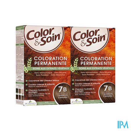 3chenes Color Soin 7b Marron Caramel Etui 60ml X2
