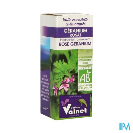 Valnet Huile Essentielle Geranium Rosat Bio 10ml