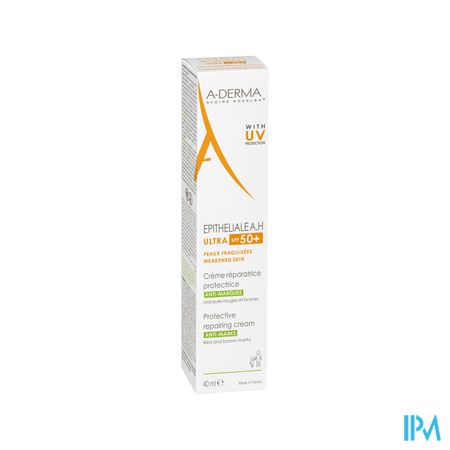 A Derma Epitheliale Ah Ultra Spf50+ Creme Reparatrice Protectrice Antimarques 40ml