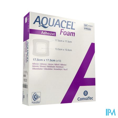 Convatec Aquacel Foam Pansement Adhesif 17cm5 X 17cm5 10