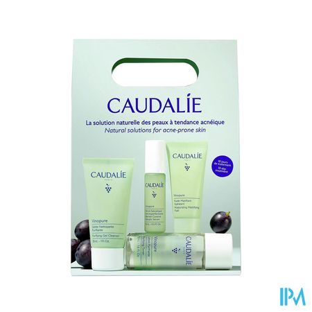 Caudalie Vinopure Gelee Nettoyante 30ml + Lotion 50ml + Serum 10ml + Fluide 15ml