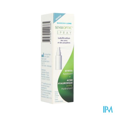 Sensioptic Lubrification Yeux Paupieres Spray 10ml