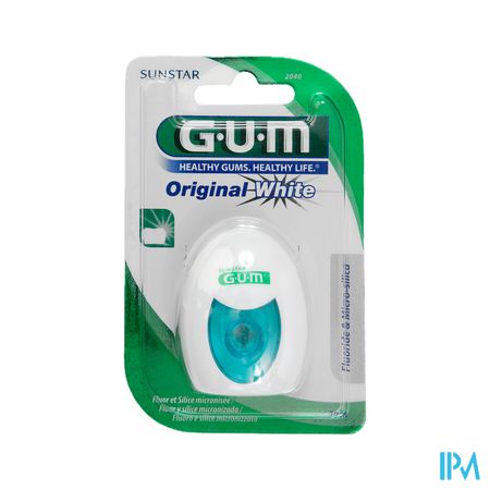 Gum Original White Fil Dentaire Cire Fluore 30m