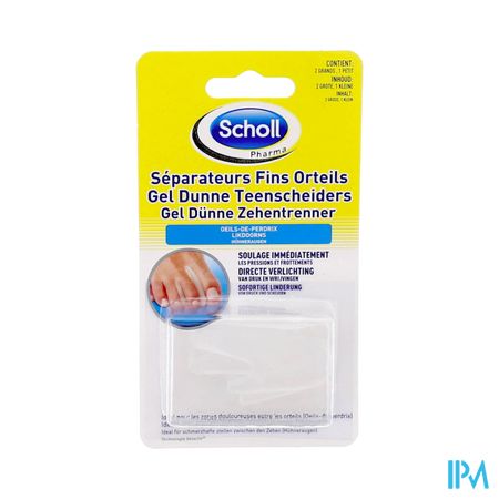 Scholl Gelactiv Separateur Orteil Fin X3