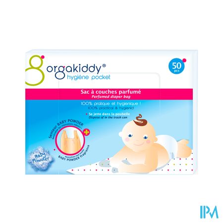 Orgakiddy Hygiene Pocket Sac A Couche Parfume Talc Bebe 50