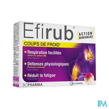 3c Pharma Efirub Coups De Froid Comprime 30