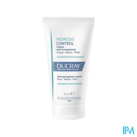 Ducray Hidrosis Control Creme Antitranspirante Visage Mains Et Pieds 50ml