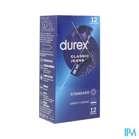 Durex Classic Jeans Preservatif 12