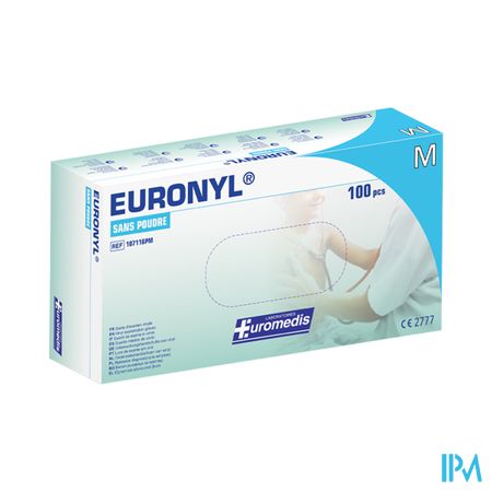 Euromedis Gant Examen Euronyl Vinyle Sans Poudre T7/8 100