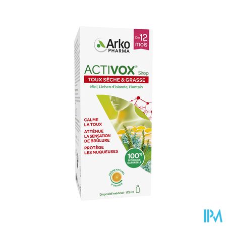 Arkopharma Activox Gorge Et Toux Sirop 175ml