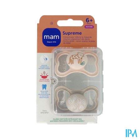 Mam Sucette Supreme +6m Silicone X2