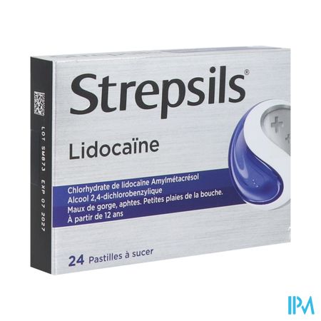 Strepsils Lidocaine Pastille A Sucer 24