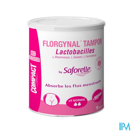 Florgynal Tampon Compact Normal Boite De 9 Tampon Avec Applicateur