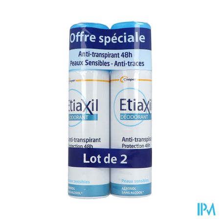 Cooper Etiaxil Antitranspirant 48h Aerosol 150ml X2