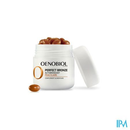 Oenobiol Perfect Bronze Autobronzant Peau Claire Capsule 30