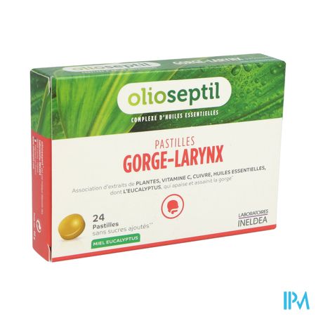 Olioseptil Gorge Larynx Pastille Miel Plante 24