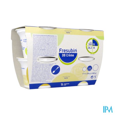 Fresubin Db Creme Vanille 200g X4