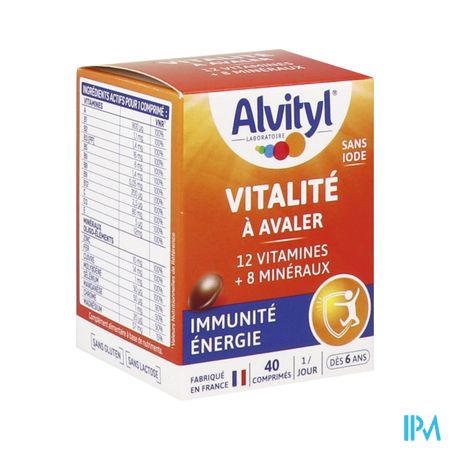 Alvityl Vitalite A Avaler Comprime 40