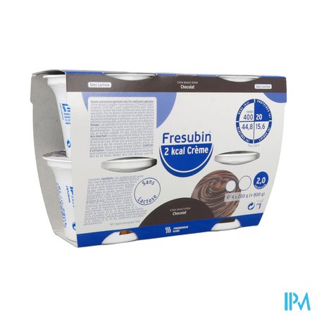 Fresubin 2kcal Creme Sans Lactose Chocolat 200g X4