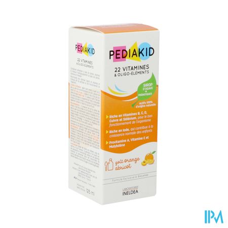 Pediakid 22 Vitamines Oligoelements Sirop 125ml