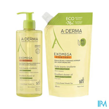 A-DERMA EXOMEGA CONT HLE LAV+ RECH