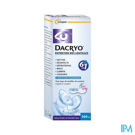Cooper Dacryolens Entretien Lentilles 360ml