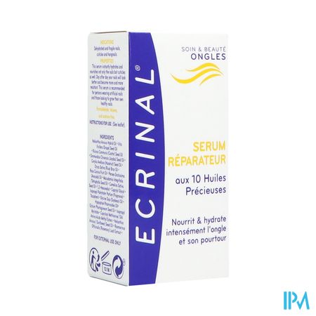 Ecrinal Ongles Serum Reparateur Aux 10 Huiles Precieuses 10ml