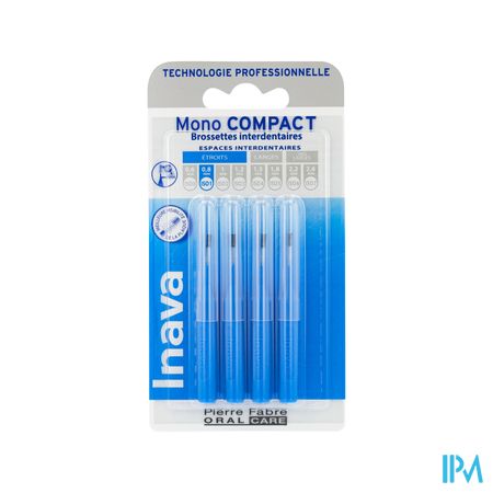 Inava Mono Compact Brossette Bleu X4