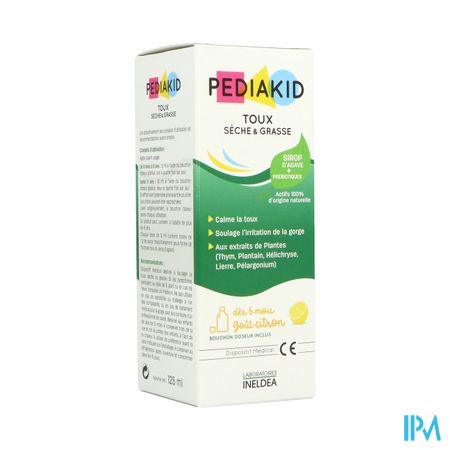 Pediakid Toux Seche Grasse Sol Buv 125ml