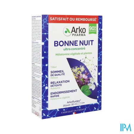 Arkopharma Arkofluides Bio Bonne Nuit Ampoule Buvable 10ml 20