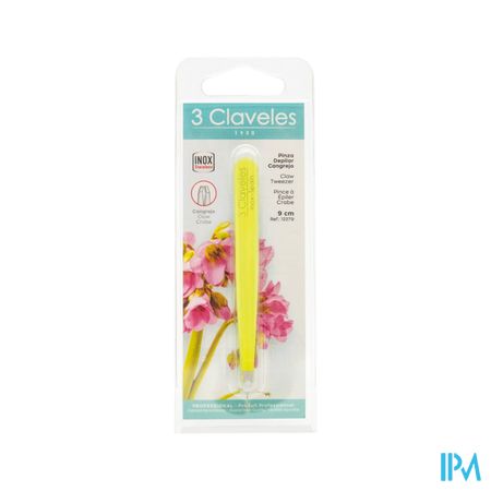 3 Claveles Pince A Epiler Inox Crabe Vert 9cm