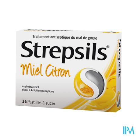 Strepsils Miel Citron Pastille A Sucer 36