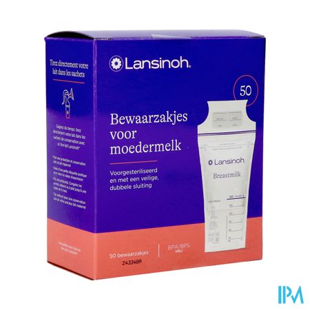 LANSINOH SACH/CONSERV LAIT/MATER50