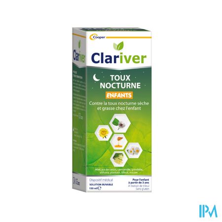 Cooper Clariver Toux Nocturne Enfant Sirop 150ml