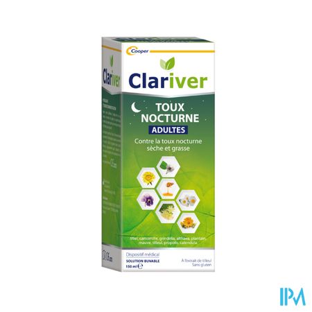 Cooper Clariver Toux Nocturne Adulte Sirop 150ml