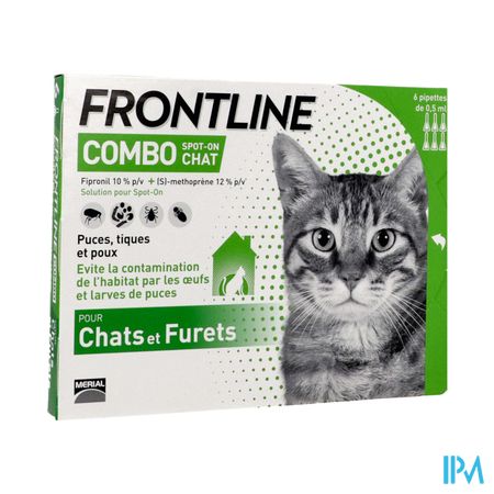 Frontline Combo Chat Spot On Solution 0ml5 X6