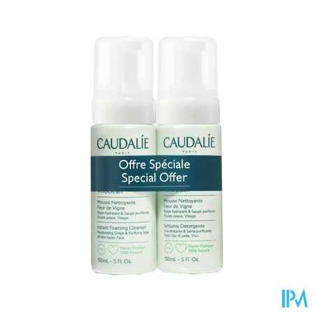 Caudalie Vinoclean Mousse Nettoyante Fleur De Vigne 150ml X2