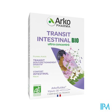 Arkopharma Arkofluides Bio Transit Intestinal Ampoule Buvable 10ml 20